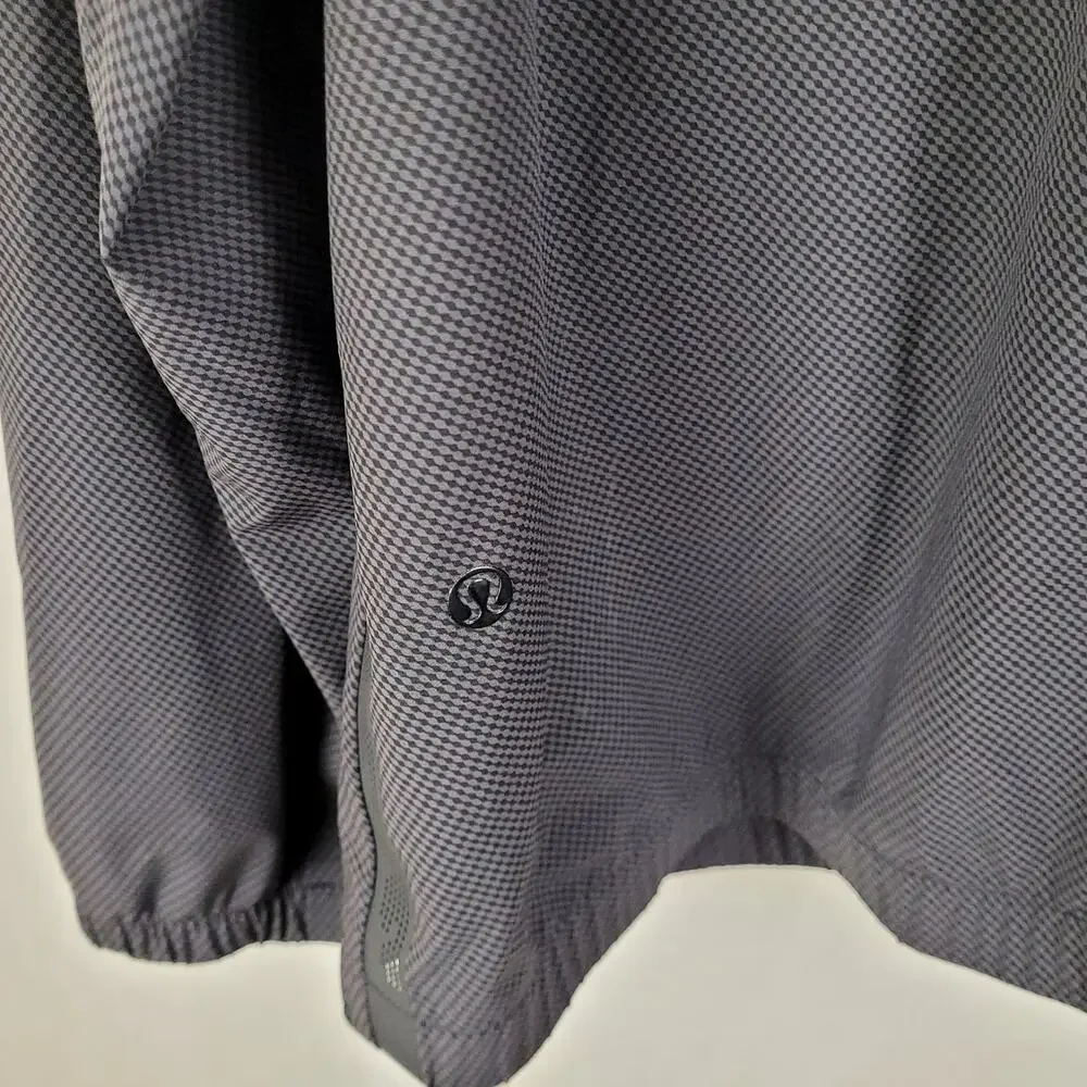 Lululemon Pace Jacket reversible full zip black windbreaker Size Large Active